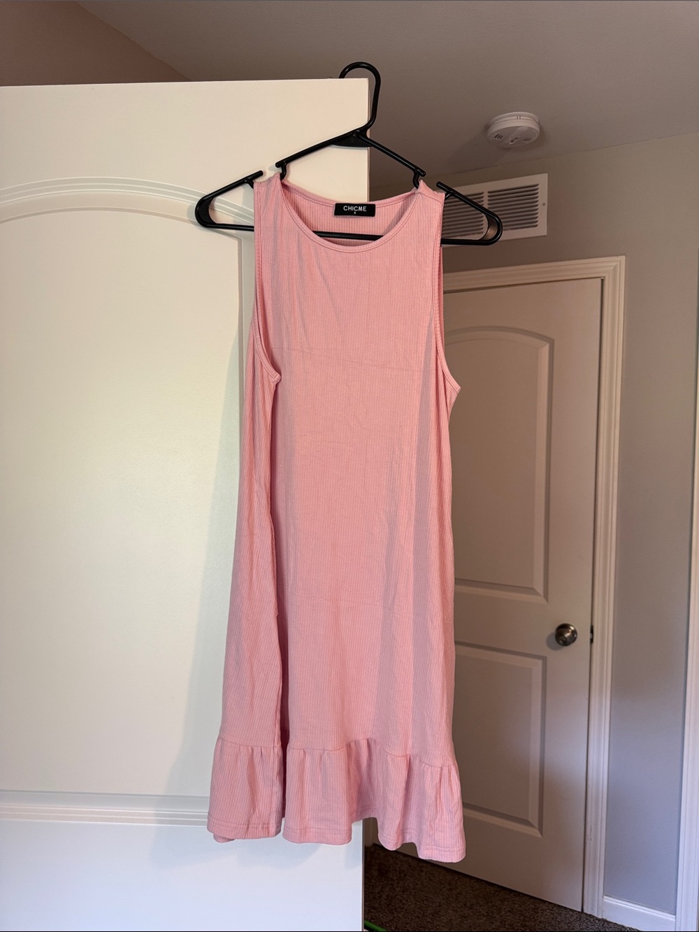 Pink Women’s A-Line Mini Dress with Pockets